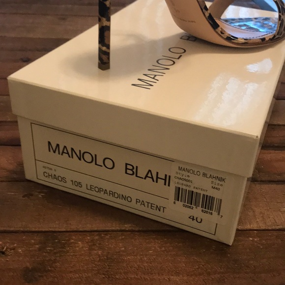 Manolo Blahnik Chaos Ankle Strap Sandal NIB sz 40 - Picture 2 of 4